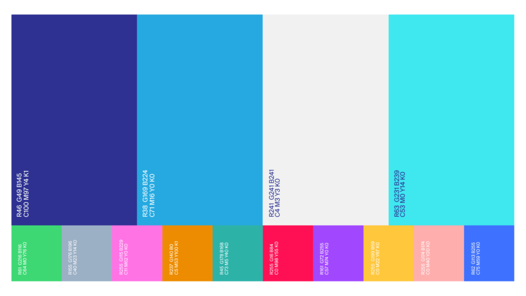 Branded Colour Pallet.